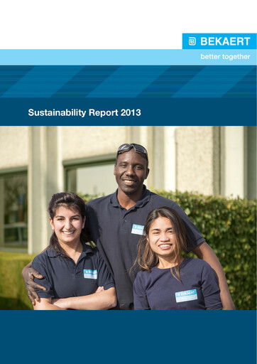Thumbnail NV Bekaert Sustainability Report 2013
