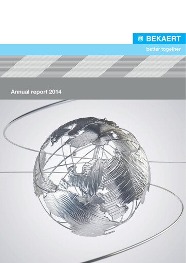 Thumbnail NV Bekaert Sustainability Report 2014