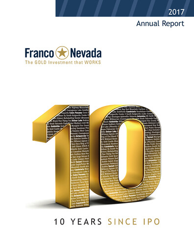 Thumbnail Franco-Nevada Annual Report 2017