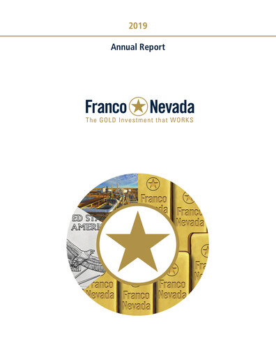 Thumbnail Franco-Nevada Annual Report 2019