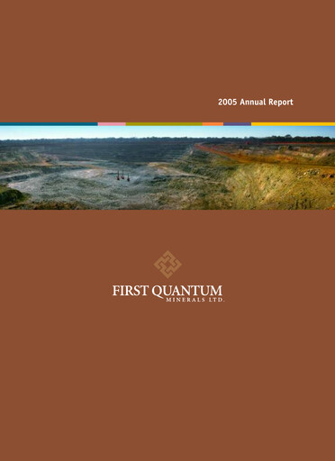 Thumbnail First Quantum Minerals
 Annual Report 2005