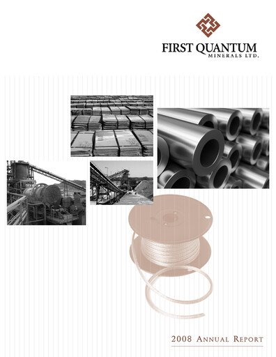 Thumbnail First Quantum Minerals
 Annual Report 2008