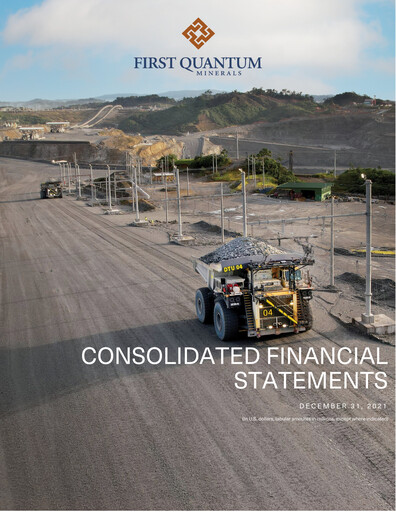 Thumbnail First Quantum Minerals
 Financial Statement 2021-q4