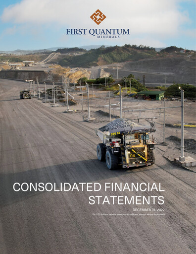 Thumbnail First Quantum Minerals
 Financial Statement 2022-q4