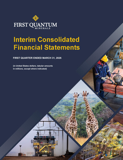 Thumbnail First Quantum Minerals
 Financial Statement 2026-q1