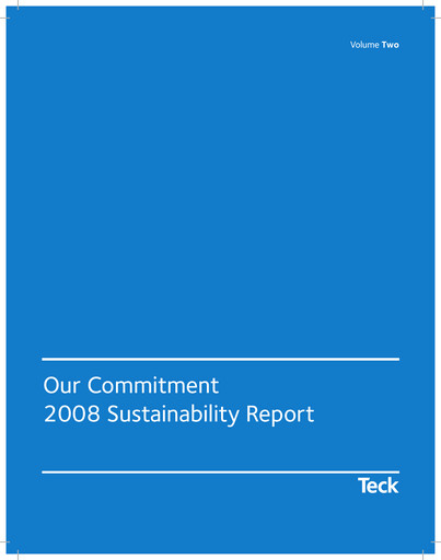 Thumbnail First Quantum Minerals
 Sustainability Report 2008