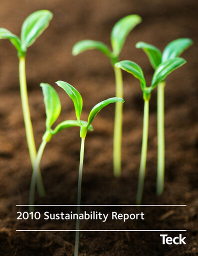 Thumbnail First Quantum Minerals
 Sustainability Report 2010