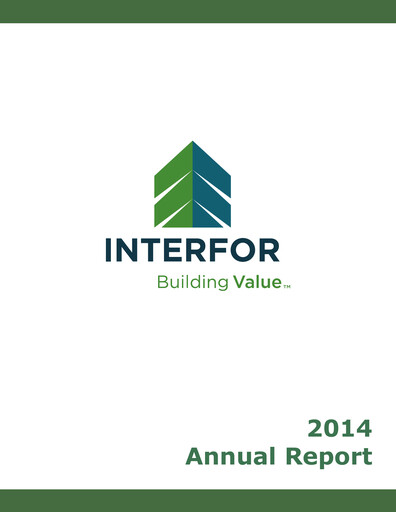 Thumbnail Interfor Annual Report 2014