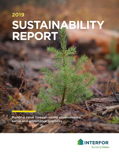 Thumbnail Interfor Sustainability Report 2019