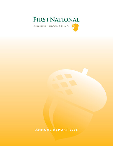Thumbnail First National Financial Annual Report 2006
