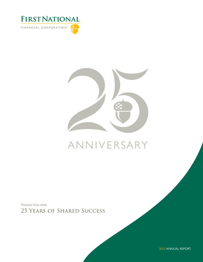 Thumbnail First National Financial Annual Report 2012