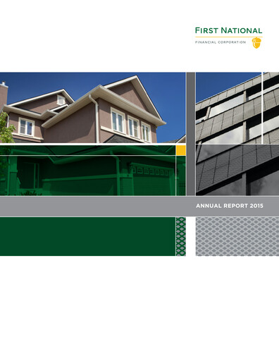 Thumbnail First National Financial Annual Report 2015
