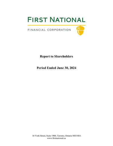 Thumbnail First National Financial Quarterly Report 2024-q2