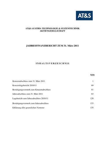 Miniature AT&S Austria Technologie & Systemtechnik Rapport financier 2010-2011