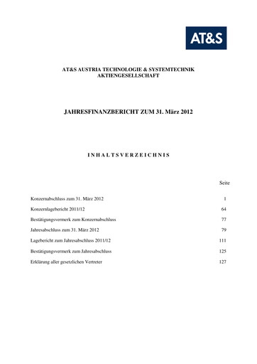Miniature AT&S Austria Technologie & Systemtechnik Rapport financier 2011-2012