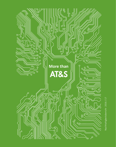 Miniature AT&S Austria Technologie & Systemtechnik Rapport de durabilité 2016-2017