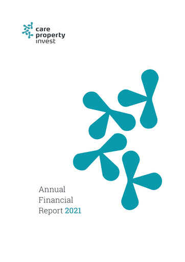 Thumbnail Care Property Invest NV Financial Report 2021