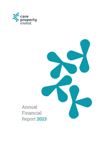 Thumbnail Care Property Invest NV Financial Report 2023