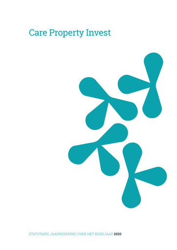 Thumbnail Care Property Invest NV Financial Statement 2020