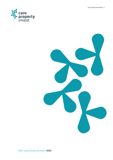 Miniature Care Property Invest NV Rapport semestriel 2020-h1