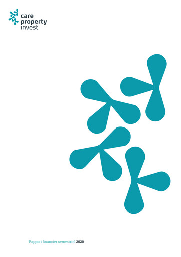 Miniature Care Property Invest NV Rapport semestriel 2020-h1