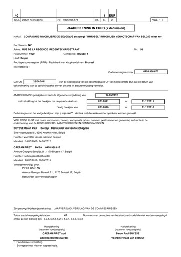 Thumbnail Immobel Annual Report 2011