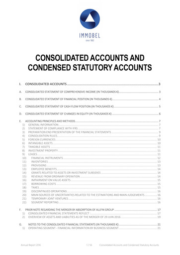 Thumbnail Immobel Financial Statement 2016