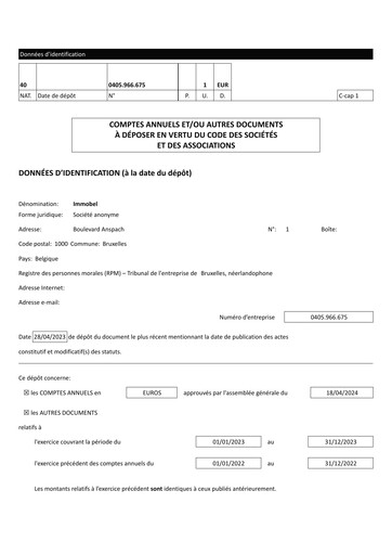 Thumbnail Immobel Financial Statement 2023