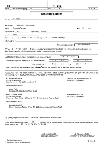 Thumbnail Immobel Financial Statement 2015