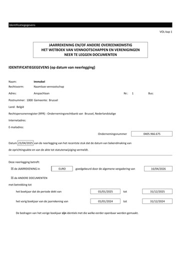 Thumbnail Immobel Financial Statement 2025
