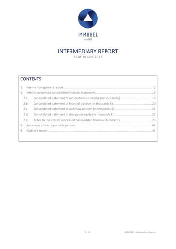 Thumbnail Immobel Half-year Report 2017-h1