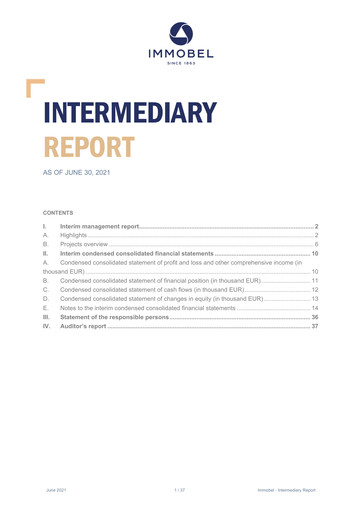 Thumbnail Immobel Half-year Report 2021-h1