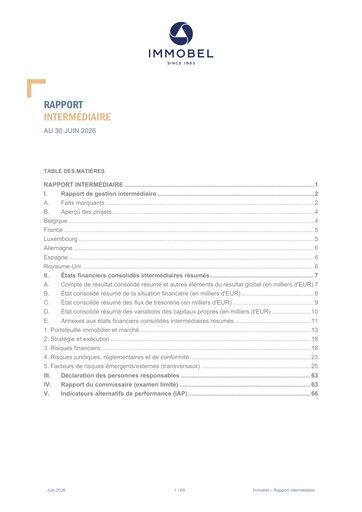 Thumbnail Immobel Half-year Report 2026-h1