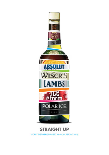 Miniature Corby Spirit and Wine Rapport annuel 2012