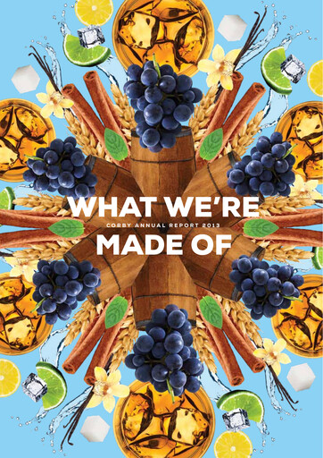 Miniature Corby Spirit and Wine Rapport annuel 2013