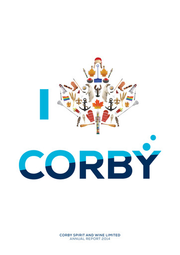 Miniature Corby Spirit and Wine Rapport annuel 2014