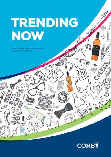 Miniature Corby Spirit and Wine Rapport annuel 2015