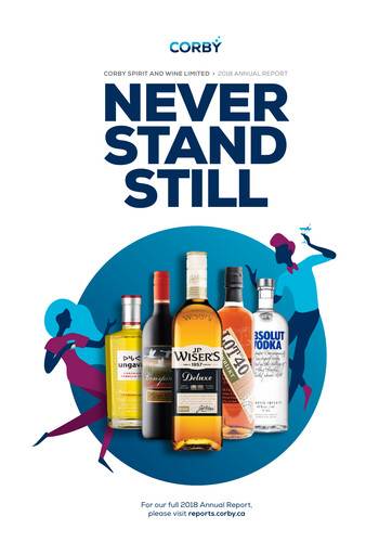 Miniature Corby Spirit and Wine Rapport annuel 2018