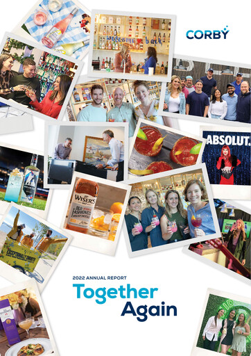 Miniature Corby Spirit and Wine Rapport annuel 2022