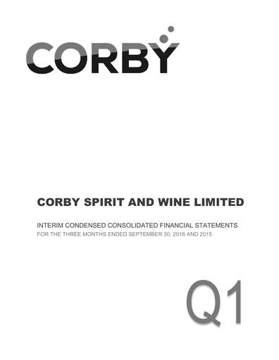 Thumbnail Corby Spirit and Wine Financial Statement 2017-q1
