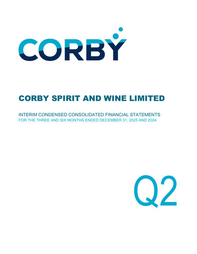 Thumbnail Corby Spirit and Wine Financial Statement 2026-q2