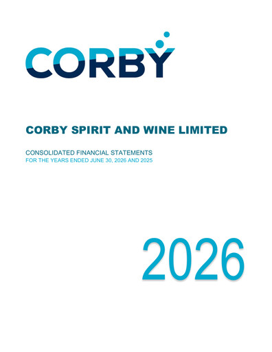 Miniature Corby Spirit and Wine Bilan financier 2026