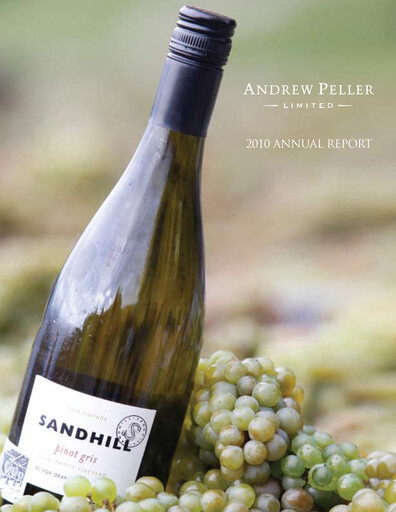 Thumbnail Andrew Peller
 Annual Report 2010