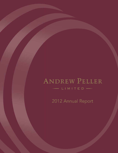 Thumbnail Andrew Peller
 Annual Report 2012