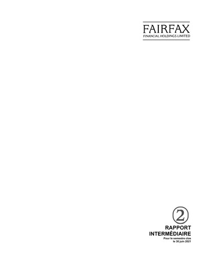 Thumbnail Fairfax Financial
 Quarterly Report 2021-q2