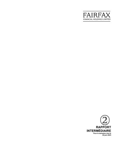 Thumbnail Fairfax Financial
 Quarterly Report 2023-q2