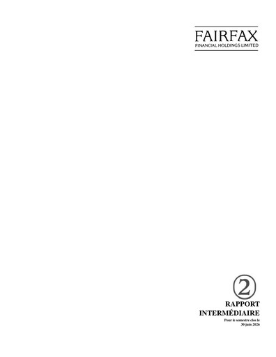 Thumbnail Fairfax Financial
 Quarterly Report 2026-q2