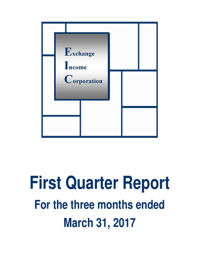 Vorschaubild Exchange Income Corporation Quartalsbericht 2017-q1