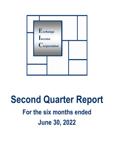 Vorschaubild Exchange Income Corporation Quartalsbericht 2022-q2