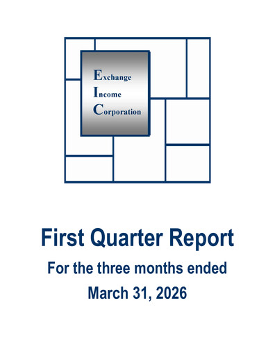 Miniature Exchange Income Corporation Rapport trimestriel 2026-q1